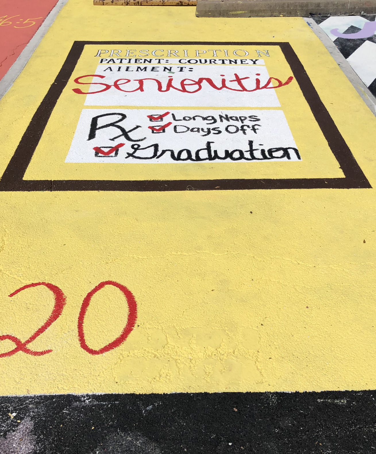 Bryan High School senior parking, 2020